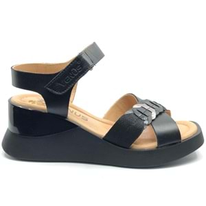 Venüs Vollig Hakiki Deri Comfort Ortopedik Kadın Sandalet