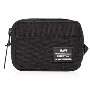 Mavi Fermuarlı Canvas Cüzdan Spor Cüzdanı