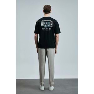 Lufian 111020248 Mask Modern Grafik T- Shirt Erkek Tişort