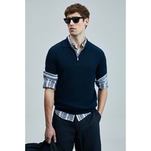 Lufian 111090092 Aren Erkek Pamuklu Kazak T- Shirt Erkek Tişort