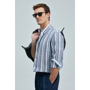 Lufian 111010640 Conroy Erkek Keten Gömlek Regular Fit Erkek Gömlek