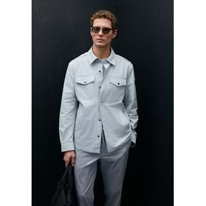 Lufian 111120067 Alex Mevsimlik İnce Yağmurluk Gömlek Erkek Mont