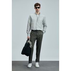 Lufian 111010631 Bert Erkek Keten Pamuklu Gömlek Regular Fit Erkek Gömlek