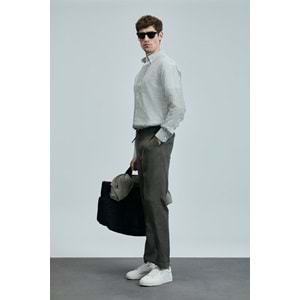 Lufian 111010631 Bert Erkek Keten Pamuklu Gömlek Regular Fit Erkek Gömlek