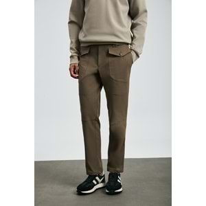 Lufian 112190346 Tom Fashion Slim Fit İçi Polarlı Kargo Pantolonu Erkek Pantolon