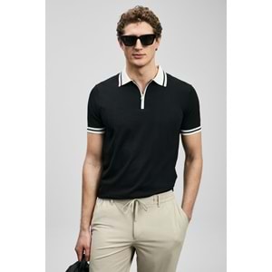 Lufian 111090138 Dean Modal Karışımlı Kazak Erkek Polo Tişört Erkek Tişort