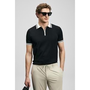 Lufian 111090138 Dean Modal Karışımlı Kazak Erkek Polo Tişört Erkek Tişort