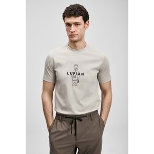 Lufian 111020307 Sımbad Modern Grafik T- Shirt Erkek T-Shirt