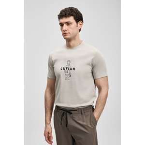 Lufian 111020307 Sımbad Modern Grafik T- Shirt Erkek T-Shirt