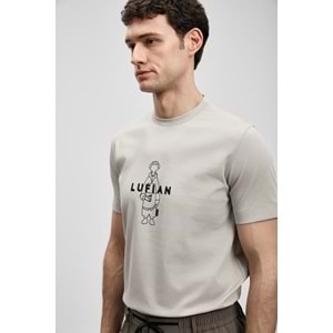 Lufian 111020307 Sımbad Modern Grafik T- Shirt Erkek T-Shirt