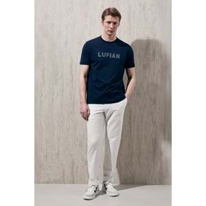 Lufian 111020280 Oscar Modern Grafik T- Shirt Tişört Erkek Tişort
