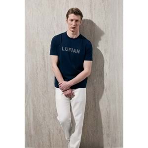 Lufian 111020280 Oscar Modern Grafik T- Shirt Tişört Erkek Tişort