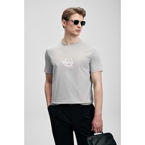 Lufian 111020310 Thınk Modern Grafik T- Shirt Tişört Erkek Tişort