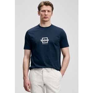 Lufian 111020310 Thınk Modern Grafik T- Shirt Tişört Erkek Tişort
