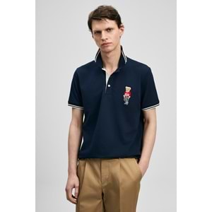 Lufian 111040245 Brady Smart Erkek Polo Yaka Tişört Erkek Tişort