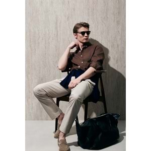 Lufian 111010654 Pitaya Erkek Keten Gömlek Comfort Fit Erkek Gömlek