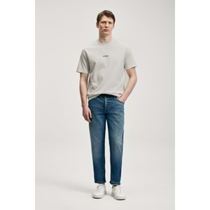 Lufian 111020322 Marcus Modern Grafik T- Shirt Tişört Erkek Tişort