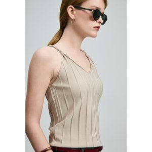 Lufian 121090048 Darla Sıfır Kol T-Shirt Kadın Tişört