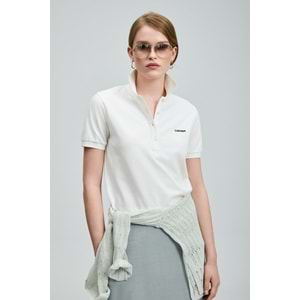 Lufian 121040002 Anka Polo Yaka T-Shirt Kadın Tişört