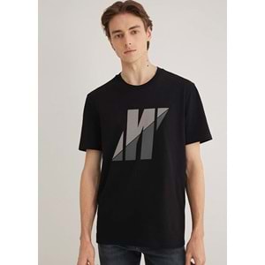 Mavi M0612174-900 Mavi Pro Logo Baskılı Reflektör Detaylı Tişört Erkek T-Shirt