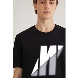 Mavi M0612174-900 Mavi Pro Logo Baskılı Reflektör Detaylı Tişört Erkek T-Shirt