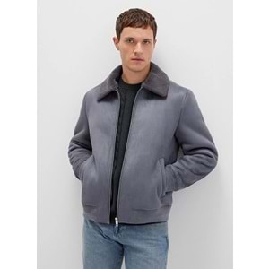Mavi M0110450-80776 Suni Kürk Detaylı Suni Süet Ceket Erkek Ceket