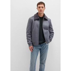 Mavi M0110450-80776 Suni Kürk Detaylı Suni Süet Ceket Erkek Ceket