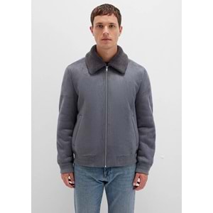 Mavi M0110450-80776 Suni Kürk Detaylı Suni Süet Ceket Erkek Ceket