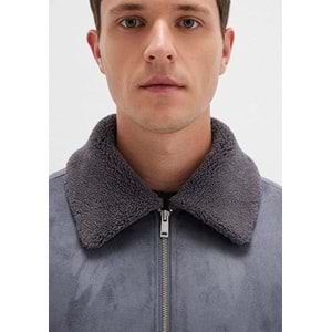 Mavi M0110450-80776 Suni Kürk Detaylı Suni Süet Ceket Erkek Ceket