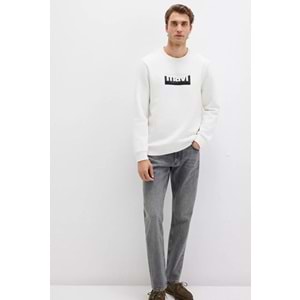 Mavi 0S10203-70057 Logo Baskılı Erkek Kapüşonlu Sweatshirt