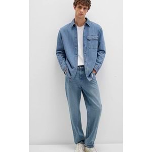 Mavi 0211186-88559 Jeremy Classic Denim Süni Kürklü Indigo Mavisi Erkek Kot Ceket