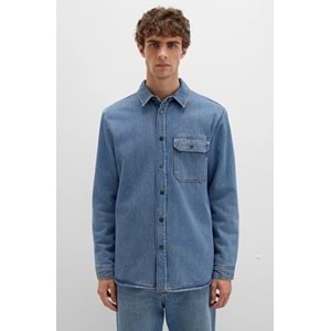 Mavi 0211186-88559 Jeremy Classic Denim Süni Kürklü Indigo Mavisi Erkek Kot Ceket