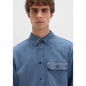 Mavi 0211186-88559 Jeremy Classic Denim Süni Kürklü Indigo Mavisi Erkek Kot Ceket