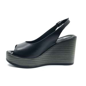 Venüs Torik Hakiki Deri Comfort Ortopedik Dolgu Taban Kadın Sandalet