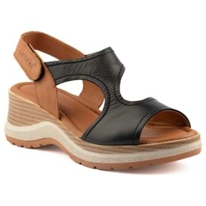 Venüs Noble Hakiki Deri Comfort Ortopedik Kadın Sandalet