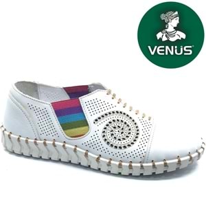 Venüs Gofnik Hakiki Deri Ortopedik Kadın Casual Ayakkabı