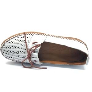 Venüs Brower Hakiki Deri Kadın Babet Ayakkabı