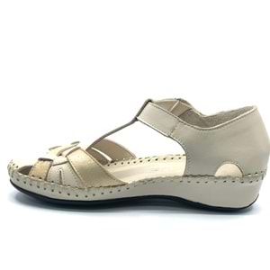 Venüs Tingi Hakiki Deri Comfort Ortopedik Kadın Sandalet