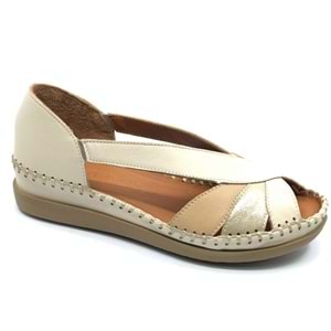 Venüs Nahar Hakiki Deri Comfort Ortopedik Kadın Sandalet