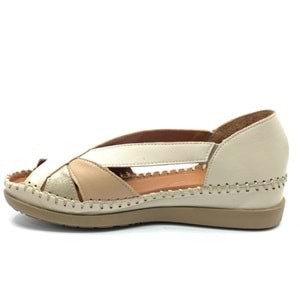 Venüs Nahar Hakiki Deri Comfort Ortopedik Kadın Sandalet