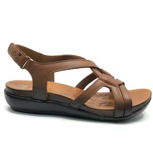 Venüs Viscosa Hakiki Deri Comfort Ortopedik Kadın Sandalet