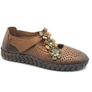 Venüs Perlon Hakiki Deri Ortopedik Kadın Casual Ayakkabı