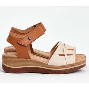 Venüs Vipera Hakiki Deri Comfort Ortopedik Kadın Sandalet