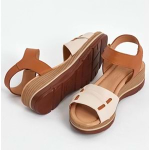 Venüs Vipera Hakiki Deri Comfort Ortopedik Kadın Sandalet