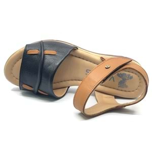 Venüs Vipera Hakiki Deri Comfort Ortopedik Kadın Sandalet