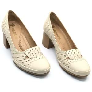 Venüs Apus Hakiki Deri Comfort Ortopedik Kadın Topuklu Ayakkabı