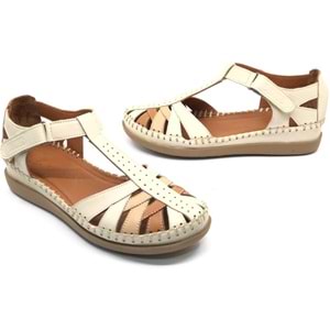 Venüs Margit Hakiki Deri Comfort Ortopedik Kadın Sandalet