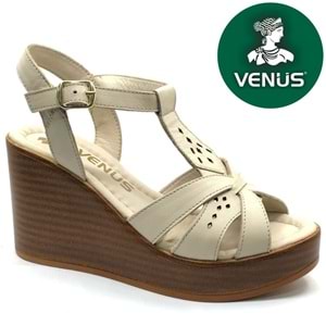Venüs Ripley Hakiki Deri Comfort Ortopedik Dolgu Taban Kadın Sandalet