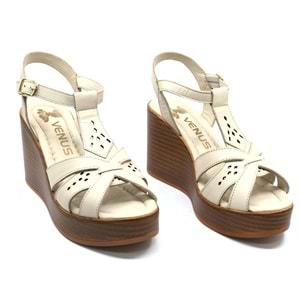 Venüs Ripley Hakiki Deri Comfort Ortopedik Dolgu Taban Kadın Sandalet