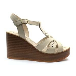 Venüs Ripley Hakiki Deri Comfort Ortopedik Dolgu Taban Kadın Sandalet